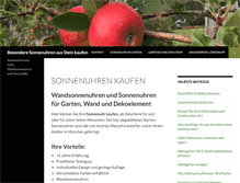 Tablet Screenshot of garten-sonnenuhr.org